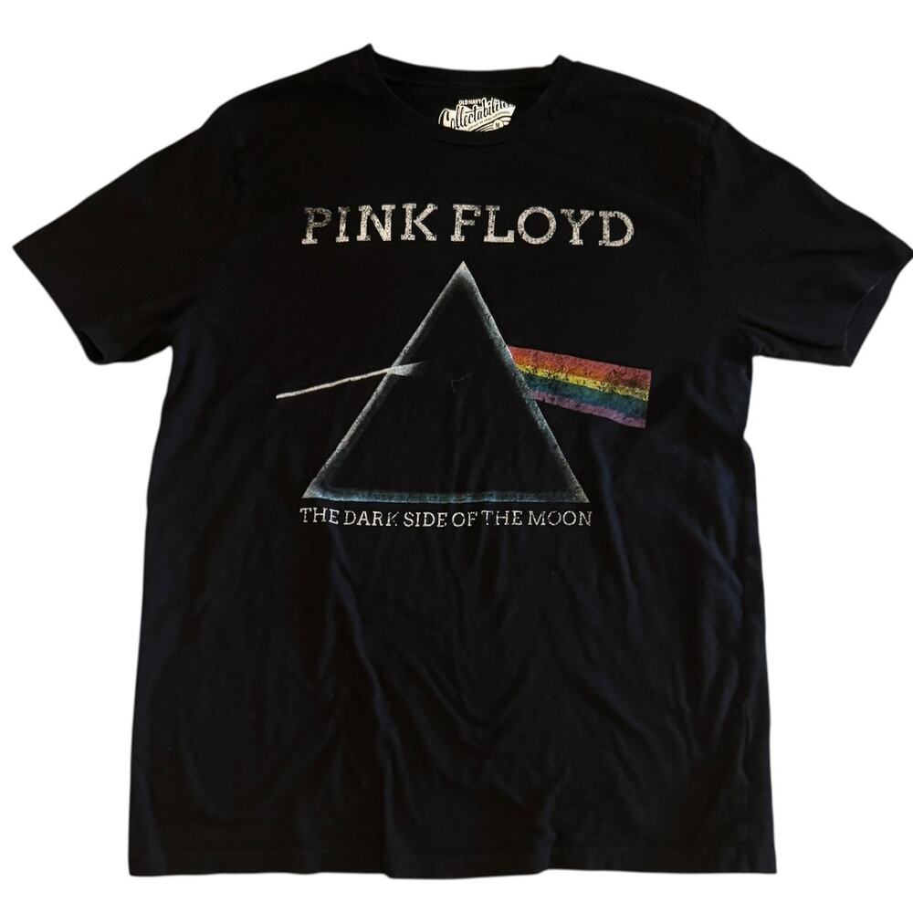 Old Navy Pink Floyd Collectibilitees Graphic Band Tee - Black - Size Medium